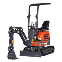 Mini-pelle ES 10 ZT - 1060 kg - moteur 7,6 kW (10,0 HP) - profondeur d'excavation 1620 mm