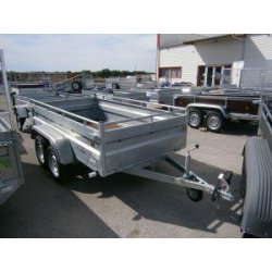 Remorque utilitaire Lider 253x134x50 - 2 essieux - Robust - 500 kg PTAC