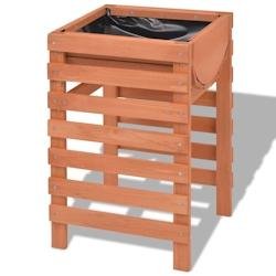 Helloshop26 - Jardinière 38 x 36 x 60 cm jardin plante marron bois 02_0000804 - marron Bois massif 3000071371532