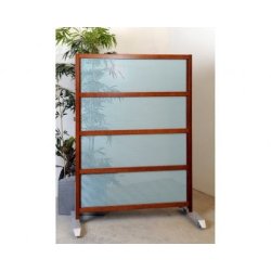 Cloisons amovibles - Ardal - 4 décors en tôle micro perforée et ossature bois