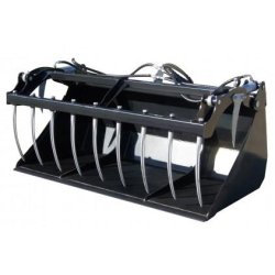 Godet grappin crocodile XL 2.4 - Référence : CT-GGCXL 2400 - 2,4m x 1,68m - 915kg - Capacité 1,68m³