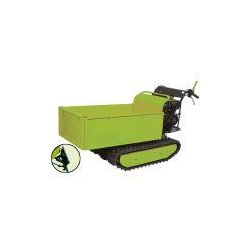 Mini dumper à chenilles avec moteur thermique OHV - Zipper - capacité 500 kg - lame à neige amovible incluse