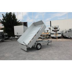 Remorque benne hydraulique ERDE EXPERT BE 150 F - Transport d'agglos et BA13 - Fabrication française