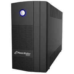 Onduleur PowerWalker 10121071 - Interactivité de ligne - 100 VA - 600 W - Tour avec écran LCD - 3 sorties CA