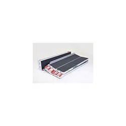Rampe pour PMR - kit de 3 rampes de scooter avec surface noire - longueur 2220 mm - capacité 300 kg