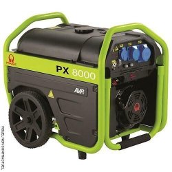 Groupe électrogène monophasé OHV essence PX8000 - 6,0 kVA - PRAMAC avec démarrage électrique