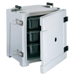 Conteneur isotherme - AF6 - 30,5 L - Blanc - Chargement latéral - Dimensions : 330x275x340 mm et 410x360x440 mm