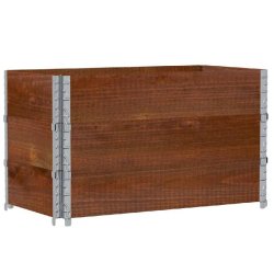 Helloshop26 - Jardinière bac lit surélevé plantes fleurs terrasse jardin 100 x 50 cm bois massif de pin marron 02_0037284 02_0037284 - marron méta