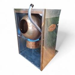 Pralinière enrobeuse professionnelle à gaz capacité 1 à 5kg - Enrobage sucré de fruits à coque - PROFERIA - 3701777100067