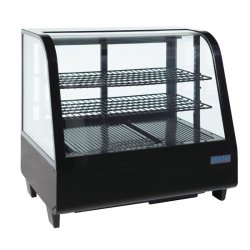 Vitrine réfrigérée de comptoir Polar 100L - 2 étagères réglables - Plage 2°C à 12°C - Référence CC611