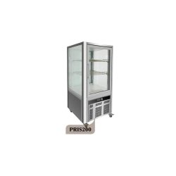 Vitrines réfrigérées Prisma - 4 faces vitrées - Froid ventilé - Gaz R600a - Éclairage LED
