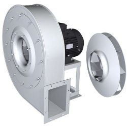 Gch - ventilateur centrifuge industriel - cimme - dimensions 350/560 - débit 6 à 112 m³/min - pour air très poussiéreux