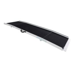 Rampe d'accès en aluminium 270 kg - 2450 x 750 mm - largeur utile 720 mm - Pliable en 3 sections MW Tools ARP30240