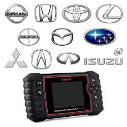 Valise diagnostic automobile iCarsoft JP V2.0 - Diagnostic professionnel tous systèmes pour Nissan, Subaru, Mitsubishi et plus