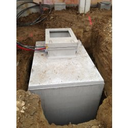Cuve béton 4m³ Dramix - rectangulaire à enterrer - 160x225x140 cm - 2500 kg