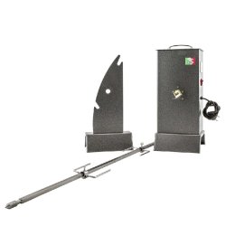 Giemme Spoleto - Tournebroche électrique professionnel avec broche carrée 100 cm, capacité jusqu’à 30 kg de viande - métal 135