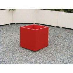Jardinière carrée en béton armé - 60 x 60 x H60 cm - Modèle HORUS avec options hydrofuge et antigraffiti
