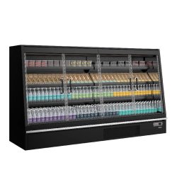 Vitrine réfrigérée pour supermarché Galaxy+ GPL26FGD Black L2580mm 48033 TEFCOLD