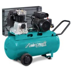 Compresseur Aircraft Airstar 321/50 E - 2008312 - Bicylindres en fonte, cuve 50L, débit 235 l/min