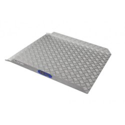 Rampe aluminium striée RampnGO - 120 x 75 cm - capacité 300 kg - franchissement jusqu'à 24 cm