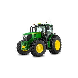 Tracteur agricole 6195R - John Deere - 195 ch nominal + surpuissance - moteur 6 cylindres 6,8L - transmission AutoPowr