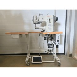Machine à coudre industrielle d'occasion Pfaff - canon triple entrainement sur table 120x60cm ouverte - 335-G-6/01 BLN