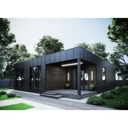 Studio de jardin préfabriqué en acier - 77 m2 - ISK77