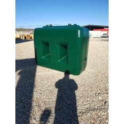 Conteneur plastique ex fioul 2500 L peint en vert - Occasion - Réf : W00252302005PI - Dabert-Citernes