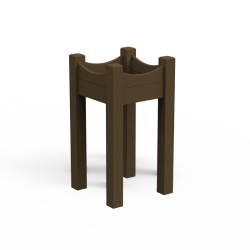 Jardinière GARDEN - Contenance 0.05 m3 - STD FP-JP-05 - Hauteur 1136 mm, finition marron, gris ou noir