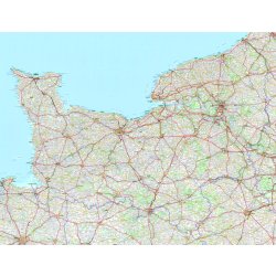 Carte de la normandie michelin
