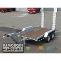 Porte-engin Lider - Timon réglable AL-KO - PTAC 3500 KG - 300 x 145 cm - Feux Leds - Référence 40865L