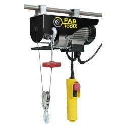 Palan électrique Ep1300 Far Tools - 1300W - Charges jusqu'à 800 kg - Câble en acier 5mm