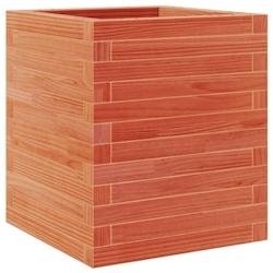 Helloshop26 - Jardinière bac lit surélevé plantes fleurs terrasse jardin cire 40 x 40 x 46 cm bois de pin massif marron 02_0038454 - marron Bois ma