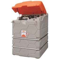 Cuve double paroi 1000L - Station ravitaillement gasoil extérieur - Pompe 230V - Modèle CDP1000 Cubeout1