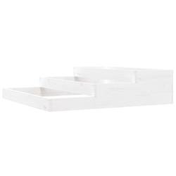 Helloshop26 - Jardinière bac lit surélevé plantes fleurs terrasse jardin 107 x 107 x 27 cm bois massif de pin blanc 02_0037294 - blanc Bois massif