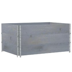 Helloshop26 - Jardinière bac lit surélevé plantes fleurs terrasse jardin 120 x 80 cm bois massif de pin gris 02_0037405 02_0037405 - gris métal 30