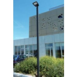 Mât d'éclairage public carré square / hauteur 3 - 8 m / diamètre 72 - 98 mm