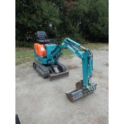 Mini-pelle Sunward SWE08 - voies rétractables 0,90m à 0,70m - moteur Yanmar 2 cylindres - 850 heures - diesel