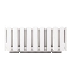 Prosperplast - Jardinière de balcon BOARDEE FENCYCASE - 38x18x16,2 cm, blanche - blanc plastique ZA3259