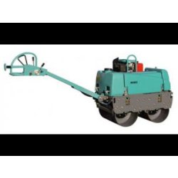 Rouleau compacteur cylindre vibrant gnr + remorque