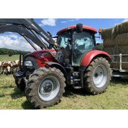 Tracteur agricole Case-IH Maxxum 110 CVX - 110CV, 4RM, chargeur, pont avant suspendu, climatisation - Référence 31731
