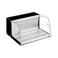 Vitrine réfrigérée 40L - Verre et acier inoxydable - Refroidissement par compresseur - Température de 0 à 12°C