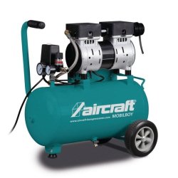 Compresseur Aircraft Mobilboy Silence 131/24 OF E - Mobile, sans huile, silencieux et performant