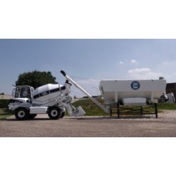 Silo de stockage horizontal - capacité 15,0 m3 - idéal pour ciment, chaux, cendre volante - HS 15.0 - FIORI GROUP