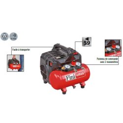 Compresseur à piston à entraînement direct non lubrifié - Gamme Siltek - Sans huile et silencieux