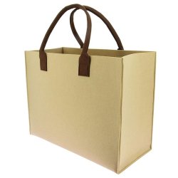 Sac feutrine beige anses simili -