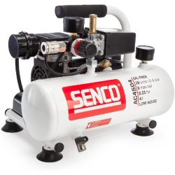 Compresseur portable 240 w ac4504 4 l à bruit réduit sans huile - SENCO - afn0024 - 739580