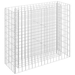 Helloshop26 - Jardinière lit surélevé plantes fleurs jardin à gabion acier galvanisé 90 x 30 x 90 cm 02_0001315 - acier 3000076851534