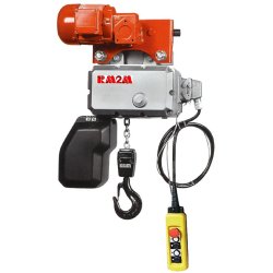 Palan électrique à chaîne - robuste et compact - capacité de 0 à 50000 kg - livré avec bac à chaîne