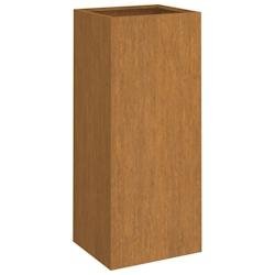 Helloshop26 - Jardinière bac lit surélevé plantes fleurs terrasse jardin 32 x 29 x 75 cm acier corten marron 02_0037504 - marron métal 3000213881554